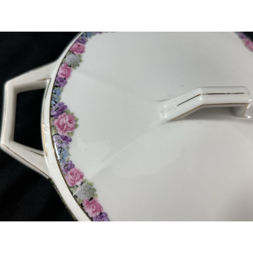 Schönwald Germany Lidded Casserole Dish Floral Vintage German Porcelain - Picture 10 of 11